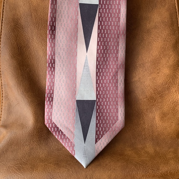 Bruno Rossi 100% Silk Tie EUC Long 60" EUC with Handkerchief - Picture 2 of 9